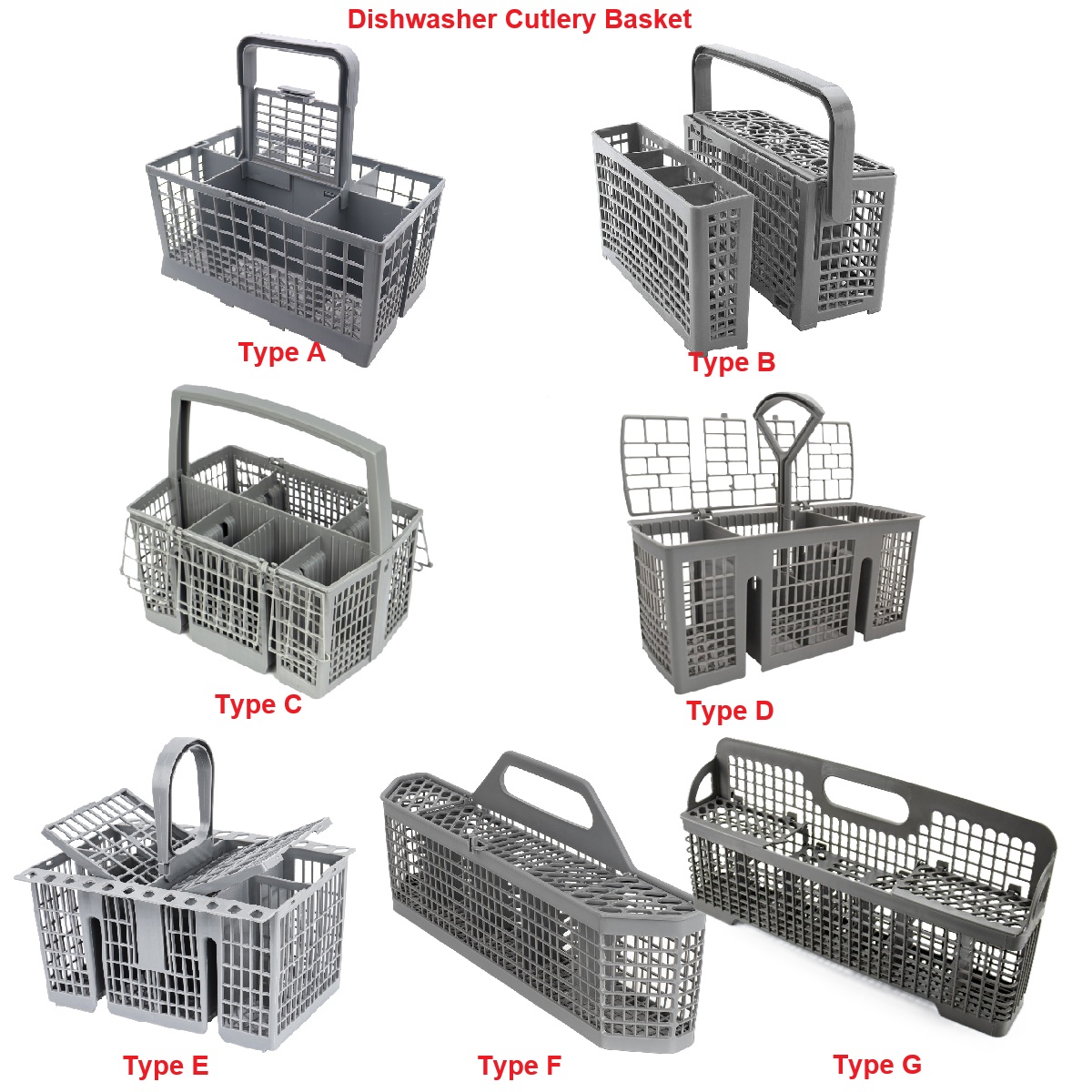Commercial Kitchen Machinery - Dishwasher Cutlery Basket For Bosch Siemens