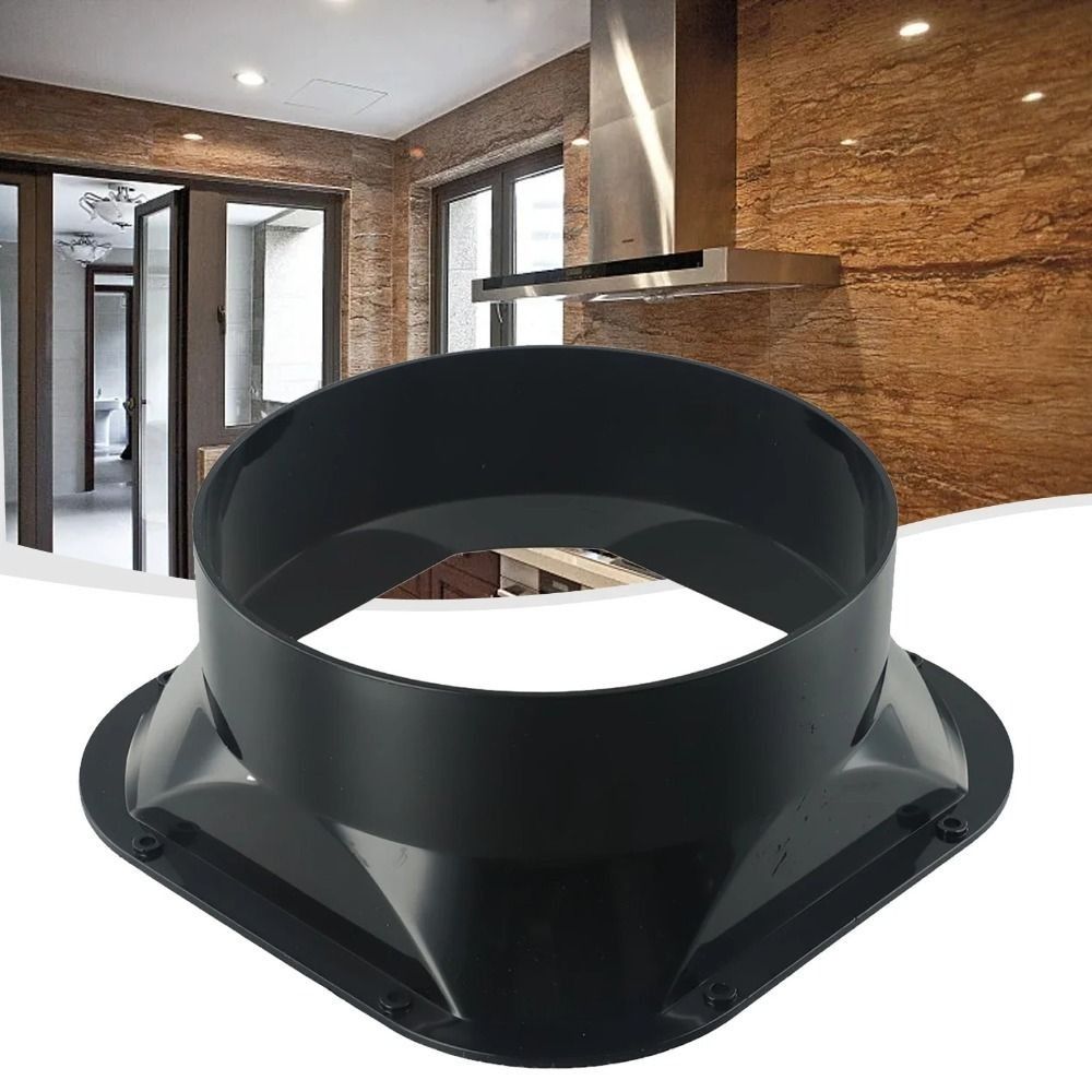 Commercial Kitchen Exhaust - Fan Connection ABS Wall Flange Connector
