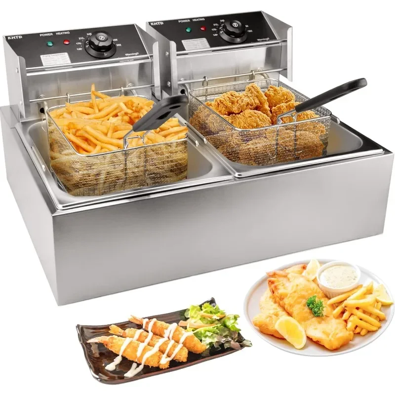 Deep Fryer Commercial - Commercial Deep Fryer With Basket, 3400W