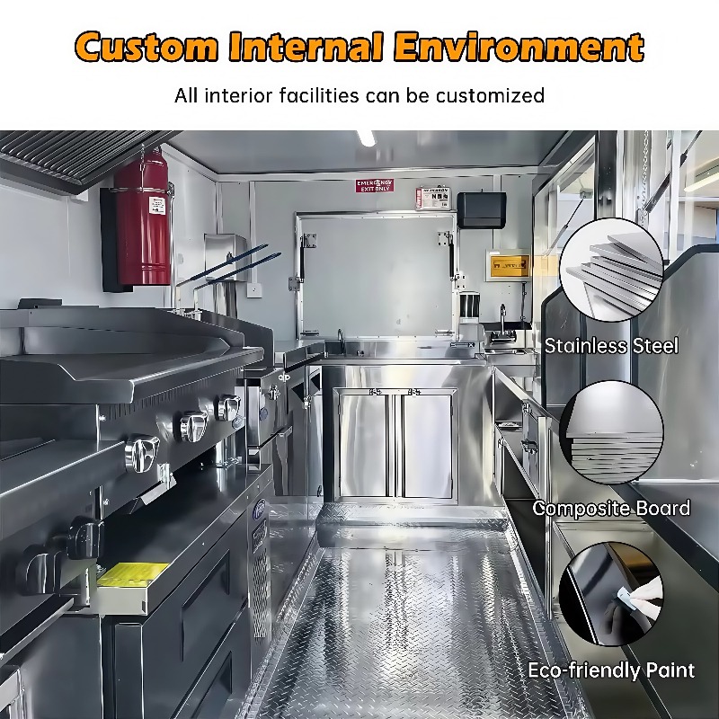 USA Approved Custom Food Trail - Commercial Kitchen Trailer 评论和价格