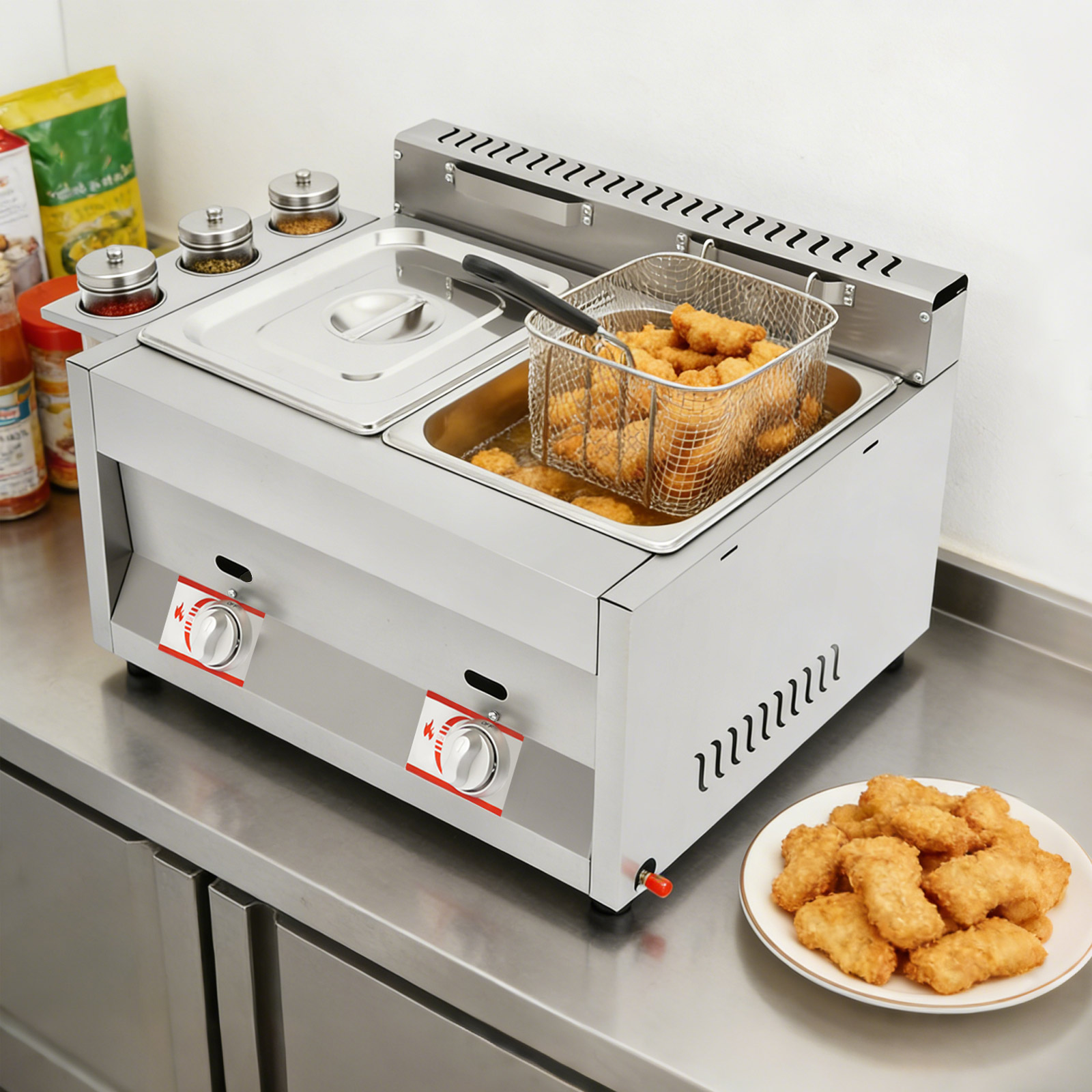 Commercial Dual Tank Deep Frye - Deep Fryer Commercial 评论和价格