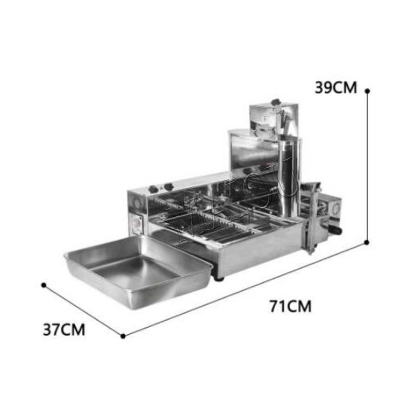 5.5L Hopper Commercial 4 Rows  - Donut Making Machine 评论和价格