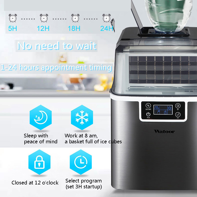 PBOBP Ice Cube Maker 30KG Wate - Commercial Kitchen Ice Machine 评论和价格