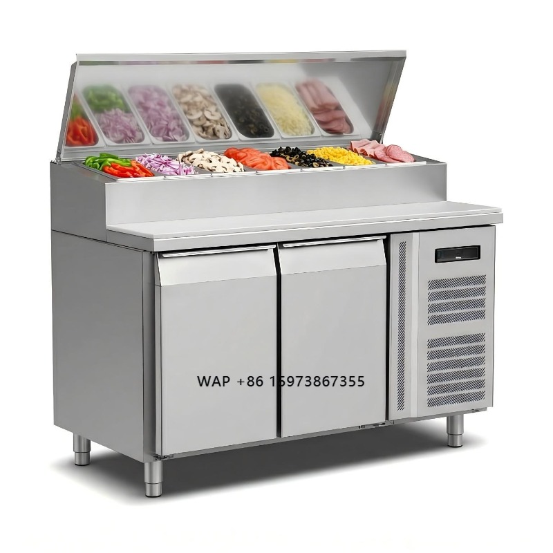 OEM Counter Fridge Sandwich Pr - Commercial Kitchen Prep Table 评论和价格