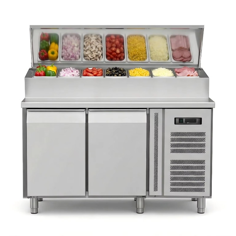 OEM Counter Fridge Sandwich Pr - Commercial Kitchen Prep Table 评论和价格