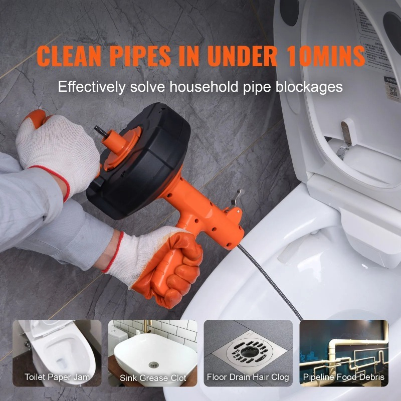 Drain Cleaner Machine 25FT Aut - Commercial Kitchen Manufacturers 评论和价格