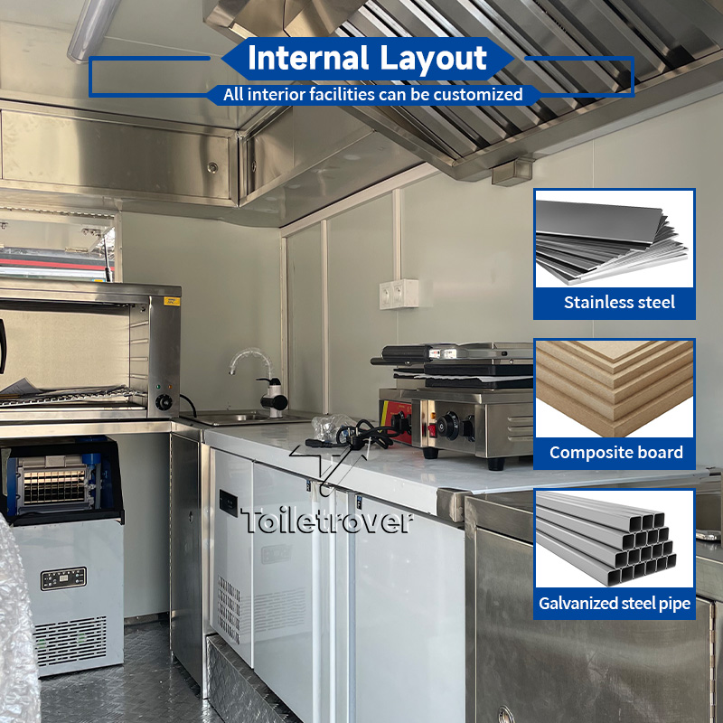 Outdoor Commercial Food Truck  - Commercial Kitchen Trailer 评论和价格