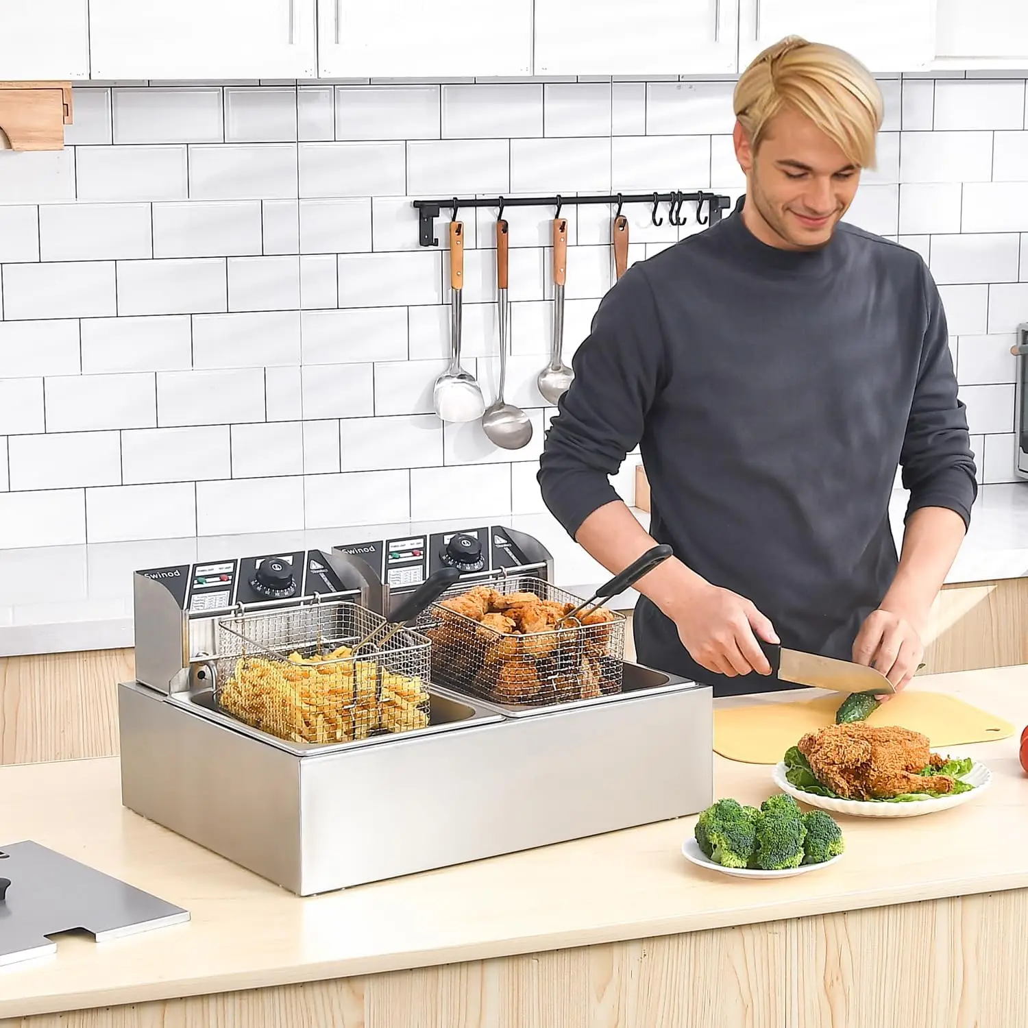 Commercial Deep Fryer with Bas - Deep Fryer Commercial 评论和价格