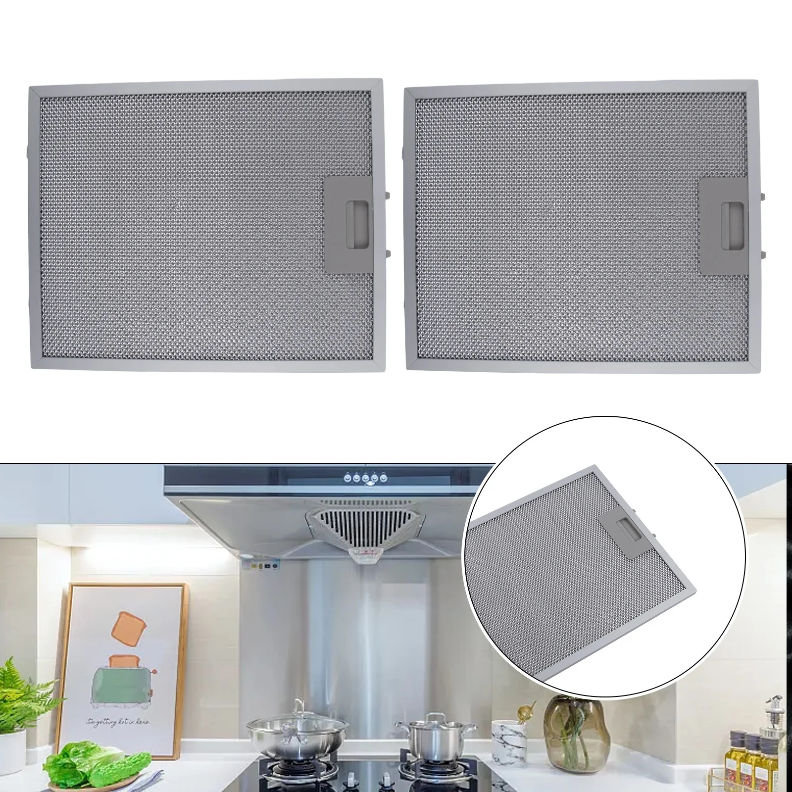 2PCS Cooker Hood Filters Metal - Commercial Kitchen Hood 评论和价格