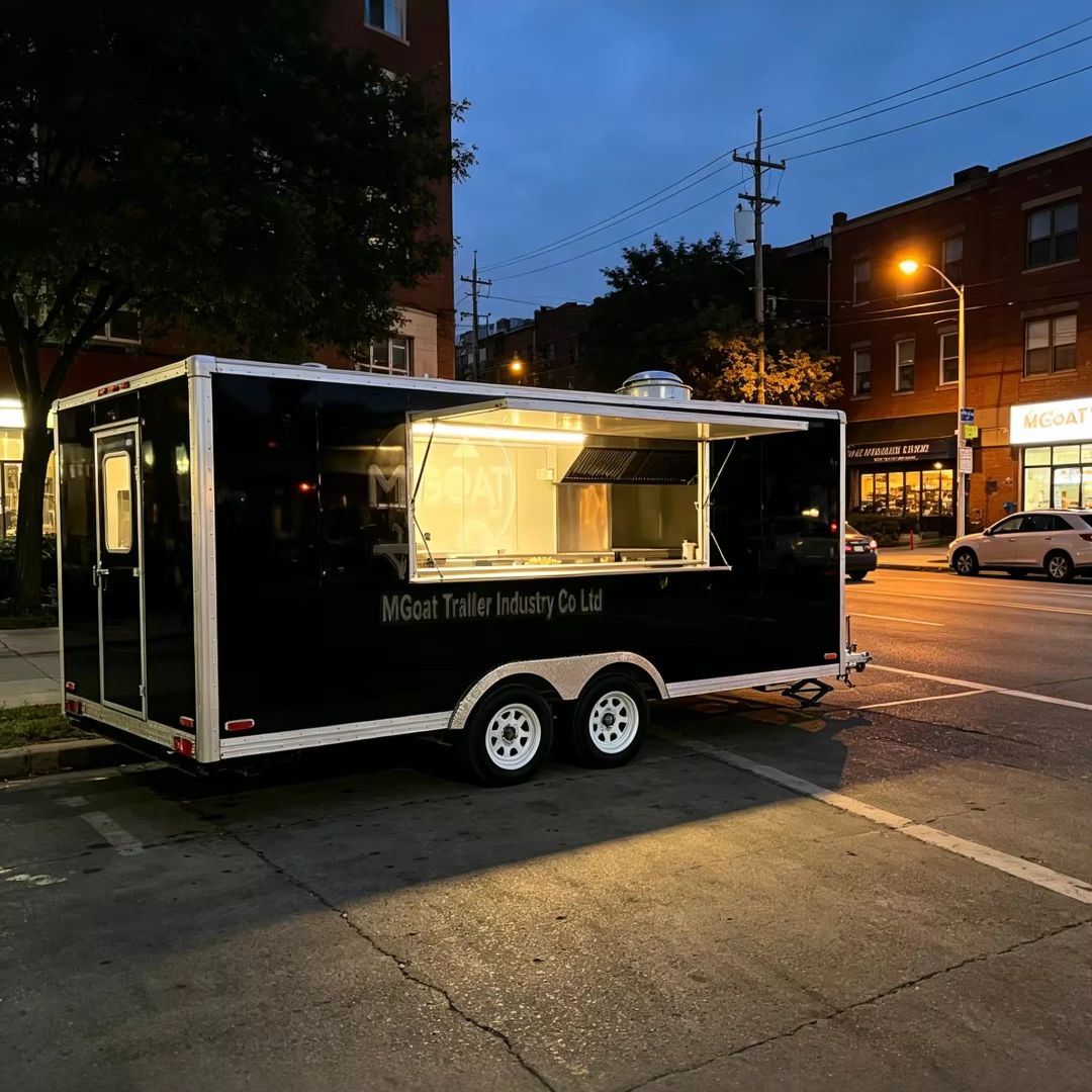 Black 2-Axle Commercial Food T - Commercial Kitchen Trailer 评论和价格