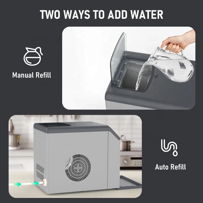 33LBS/24H Commercial Ice Maker - Commercial Kitchen Ice Machine 评论和价格