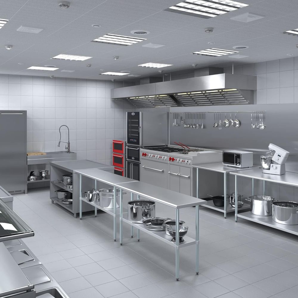 StainlSteel Table + Add Caster - Commercial Kitchen Prep Table 评论和价格