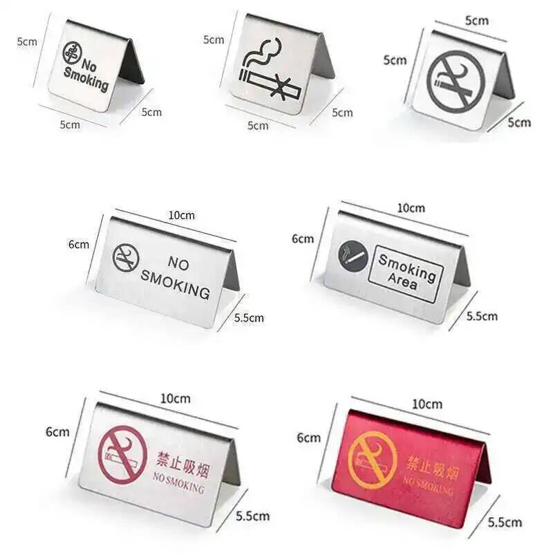 5pcs Metal No Smoking Warning  - Commercial Kitchen Prep Table 评论和价格