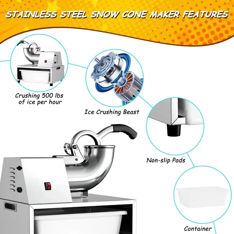 2026 Latest Semi-Automatic Ice - Commercial Kitchen Ice Machine 评论和价格